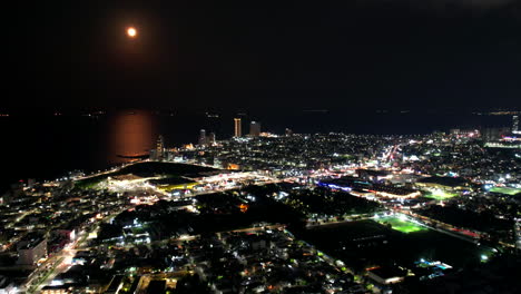 hiperlapso de la ciudad de veracruz por la noche