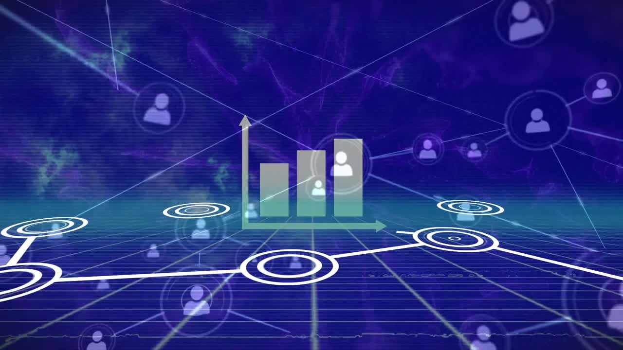 animación del procesamiento de datos sobre el procesamiento de datos