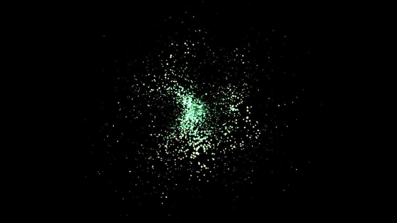 추상적인 입자 폭발