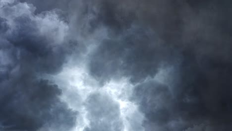 dramatic dark storm clouds