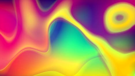 coloridas olas líquidas que fluyen animación de video