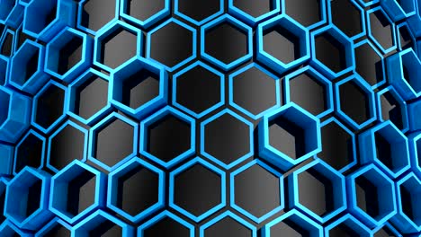 el fondo de los hexágonos