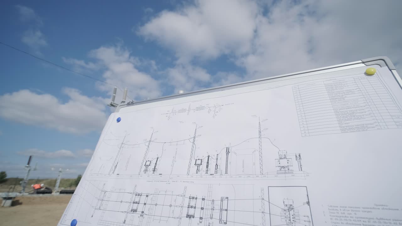 construcción de una subestación de transformadores