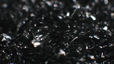 metal fillings macro shot
