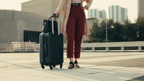 walking, travel wait and business woman