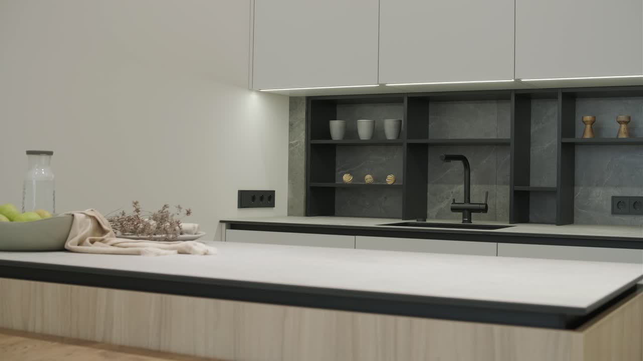 Modern Grey Kitchen Interior
