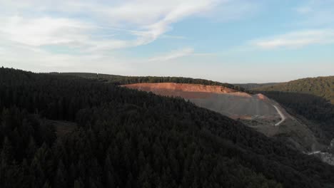 Aerial-drone-view-on-the-Ardennes-of-La-Roche-en-Ardenne,-Belgium,-Europe,-4K,-25fps