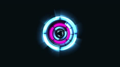 4k abstract circular halo pattern,disco backdrop.