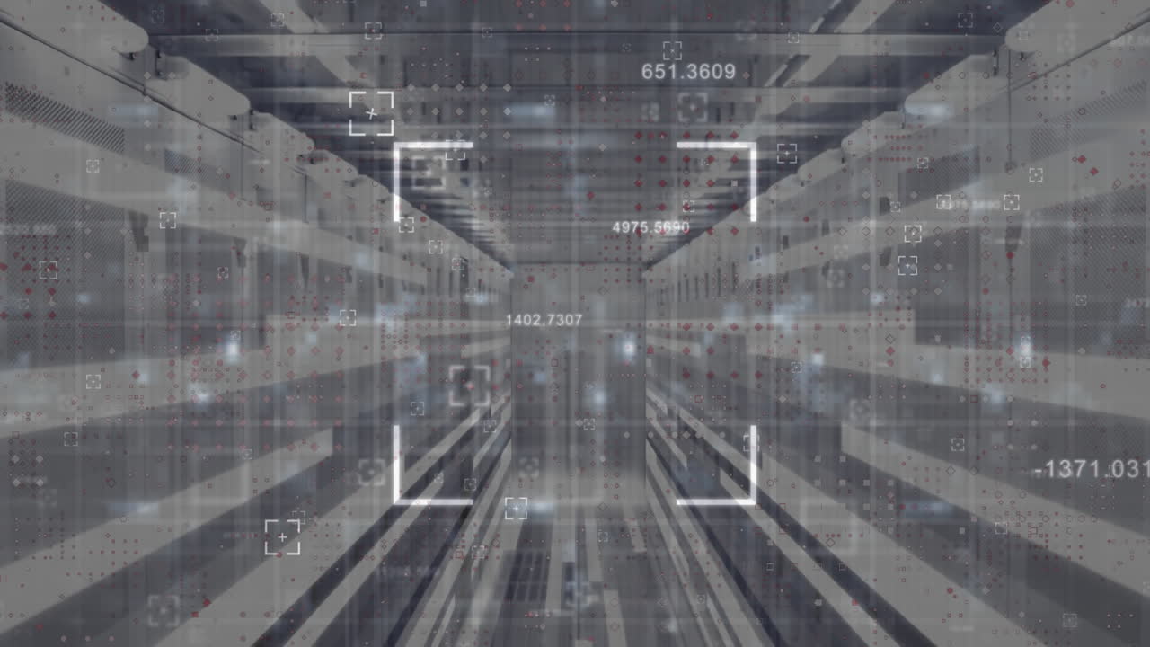 스캔 범위와 숫자가 서버  ⁇ 을 향해 이동