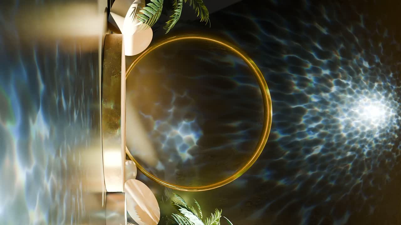 дисплей продукта для электронной коммерции скидка на продажу уход за кожей красота спа курорт концепция ювелирных изделий золото и серебро 3d рендеринг анимация для онлайн корзины покупок