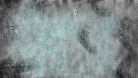 animation of frozen screen over gray and black background
