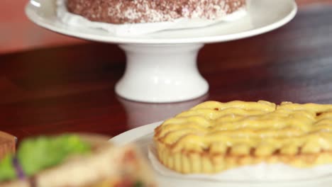 Displaying-of-bread-and-pastries-on-the-counter