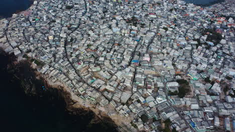 Spectacular-aerial-view-of-a-city-in-chi-cong-area-in-south-of-Vietnam