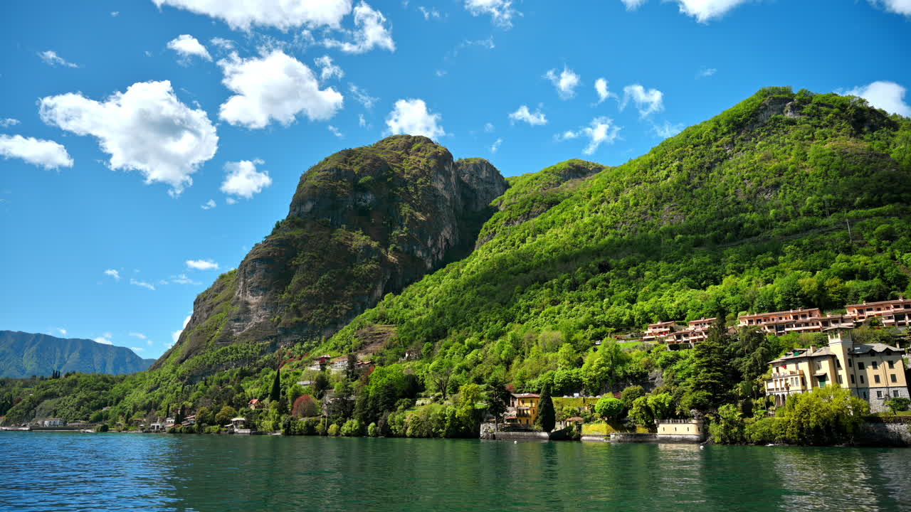 Scenic view of Lake Como and the town of Menaggio, Italy