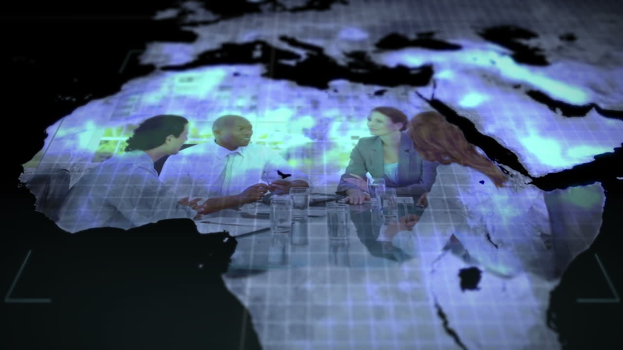 видео о бизнесе на континентах с изображением земли с любезности nasa.org