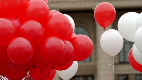 festive helium balloons.