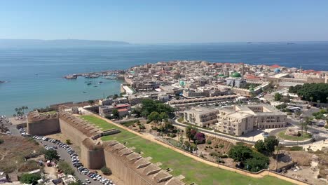 Port-city-in-the-Galilee-from-a-drone