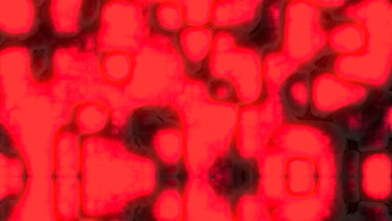 Ciclo di pattern organico rosso astratto e luminoso