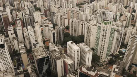 fotografía aérea del distrito central de negocios con rascacielos en la ciudad de sao paulo, brasil