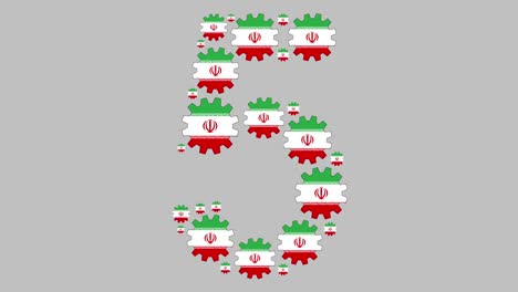 número cinco iraní