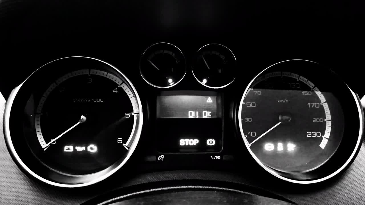 드  자동차 경고 조명 기호 및 자동차 대시보드 표시