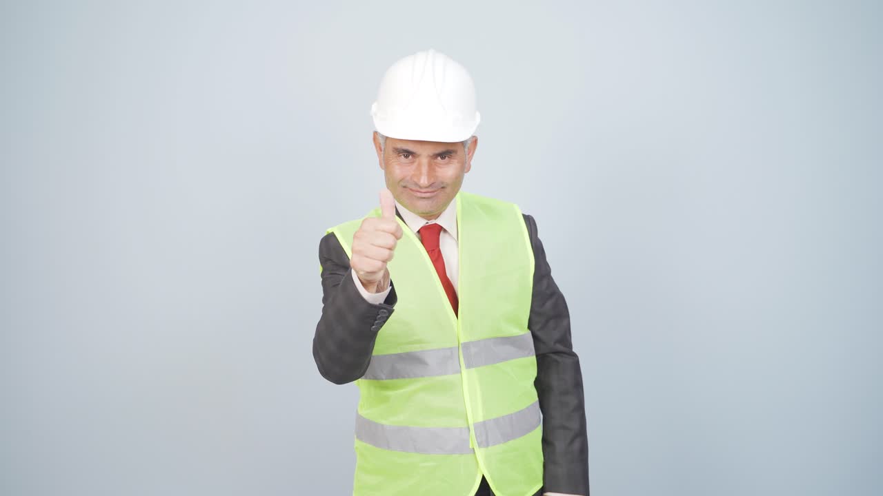 el ingeniero asintió a la cámara.