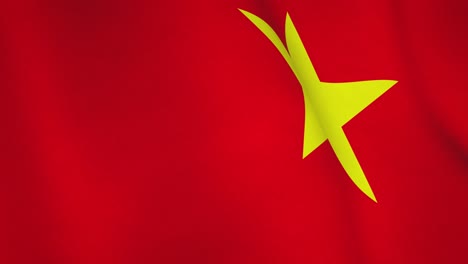 vietnam waving flag background full screen - seamless loop video animation