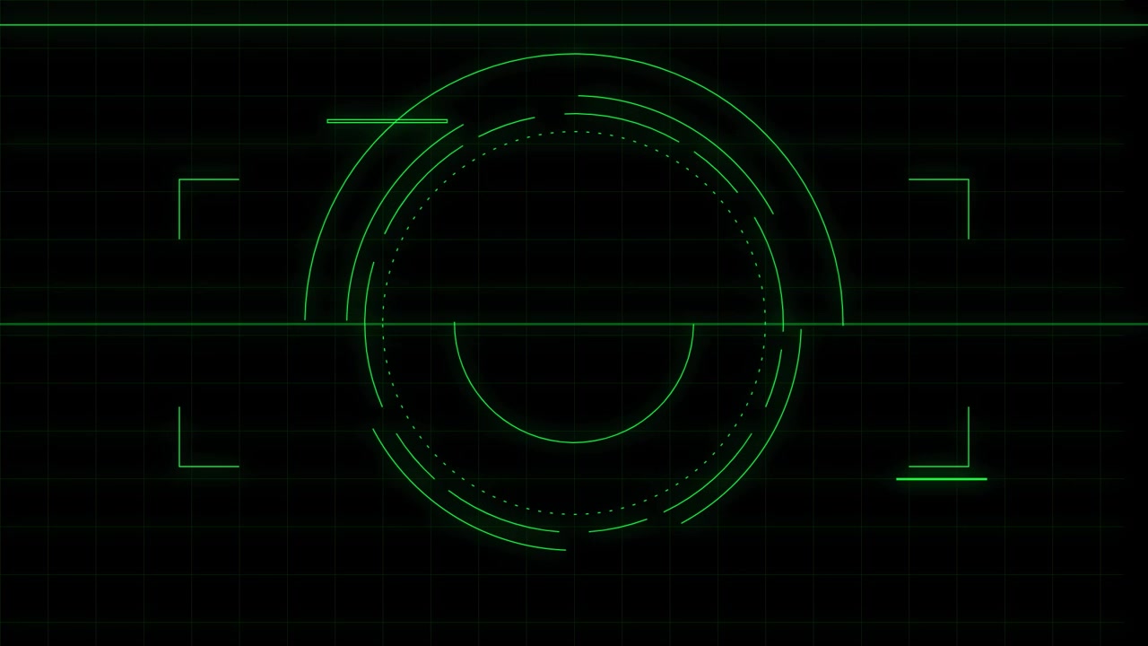 Digital HUD Interface With Rotating Circular Scanning Element