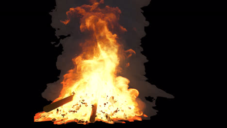 llamas de fuego de campamento