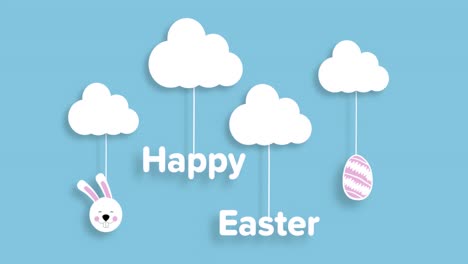 cute easter animation 4k