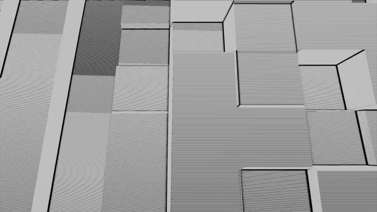 Abstract Geometric Building Facade