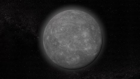 planet mercury in space