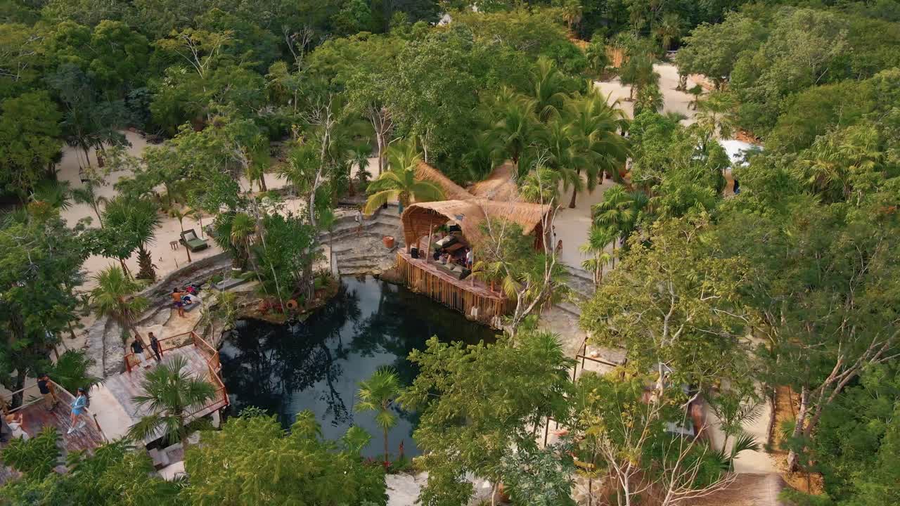 drone jib vista de la vesica tulum mexico