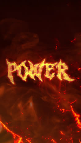 fiery power text