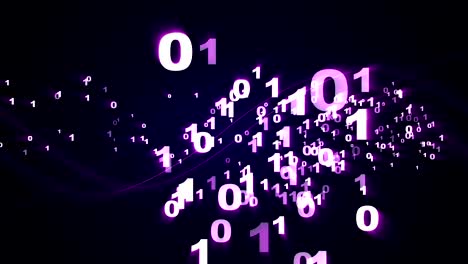 background binary code numbers, loop