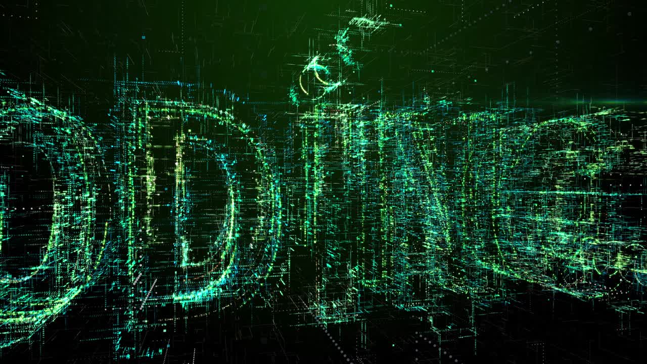 "코딩" 스타더스트 - 4k 해상도, 추상, 배경, 아름다움, 녹색, 텍스트 클로즈업