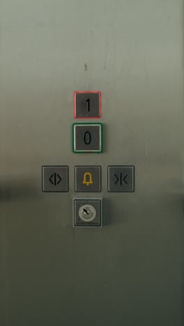 elevator panel with buttons