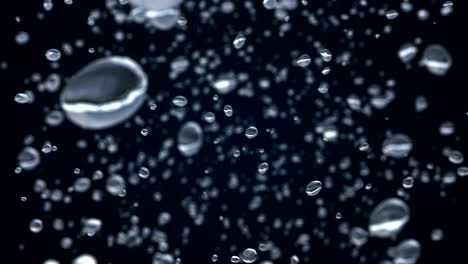 hermosas gotas de lluvia congeladas en el tiempo
