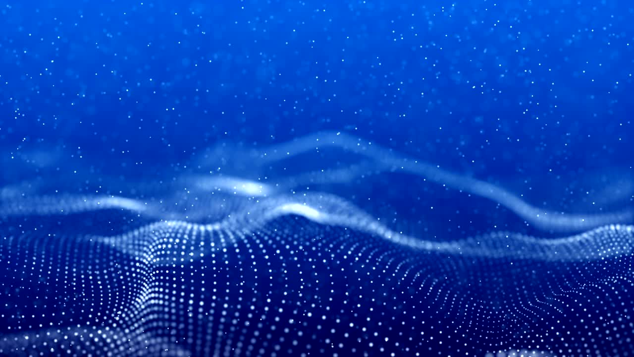 Abstract slow waving Dots. seamless loop - Stok video