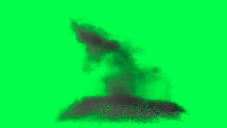 explosion smoke effect on green screen