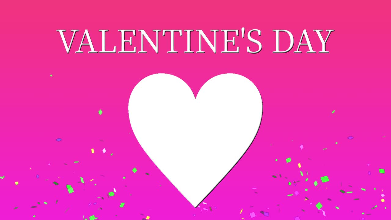 mensaje de valentín texto animación gráficos de movimiento