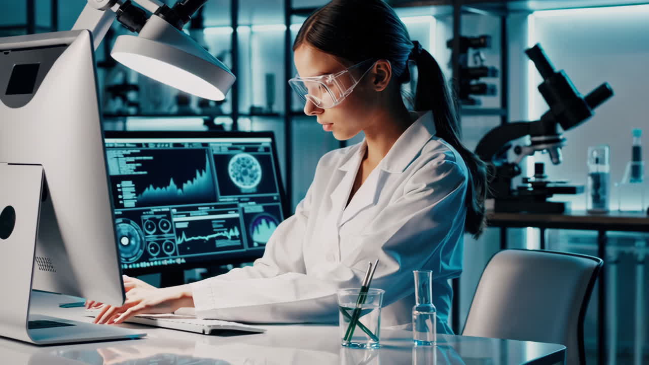Female Scientist in a Modern Laboratory