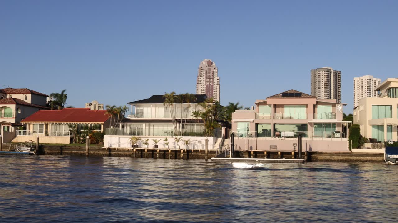 럭셔리 한 해안가 주택 의 진보적 인 시각