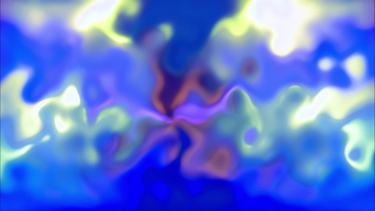 Fond animé abstrait de liquide lumineux bleu et violet
