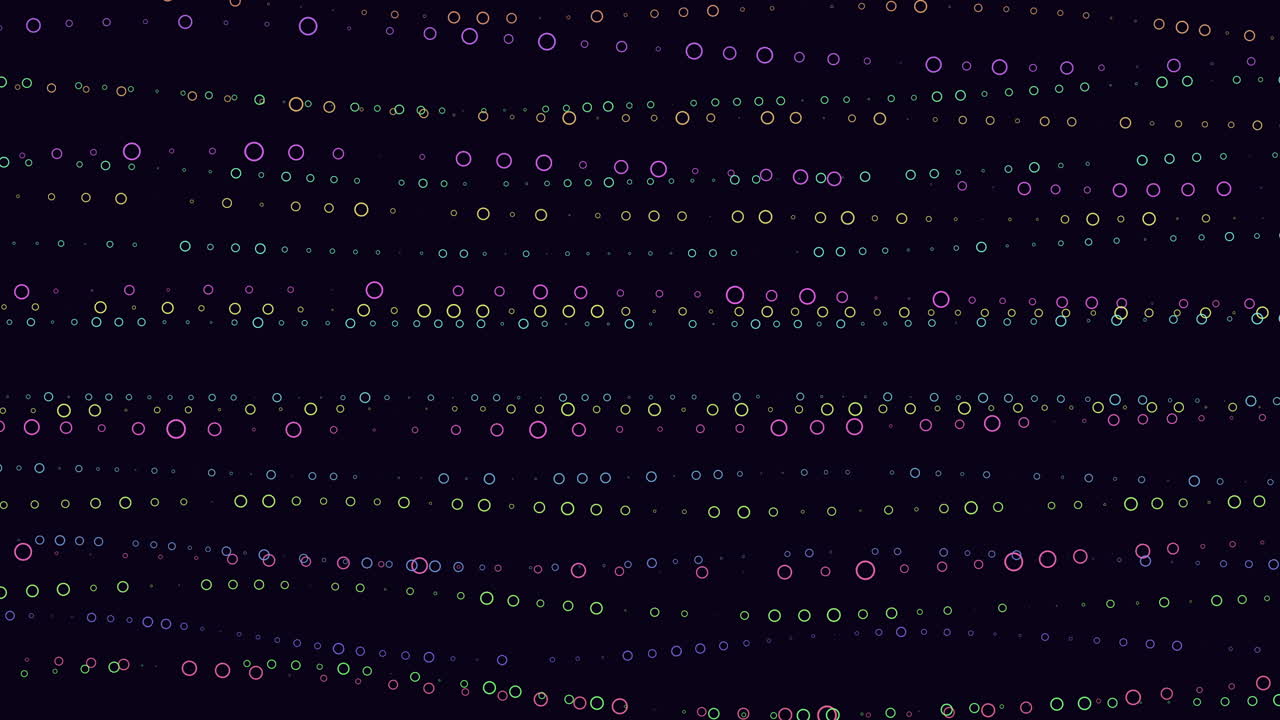 Zigzagging colored dot pattern forms intriguing image