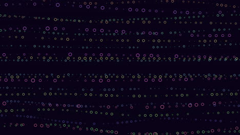 zigzagging colored dot pattern forms intriguing image
