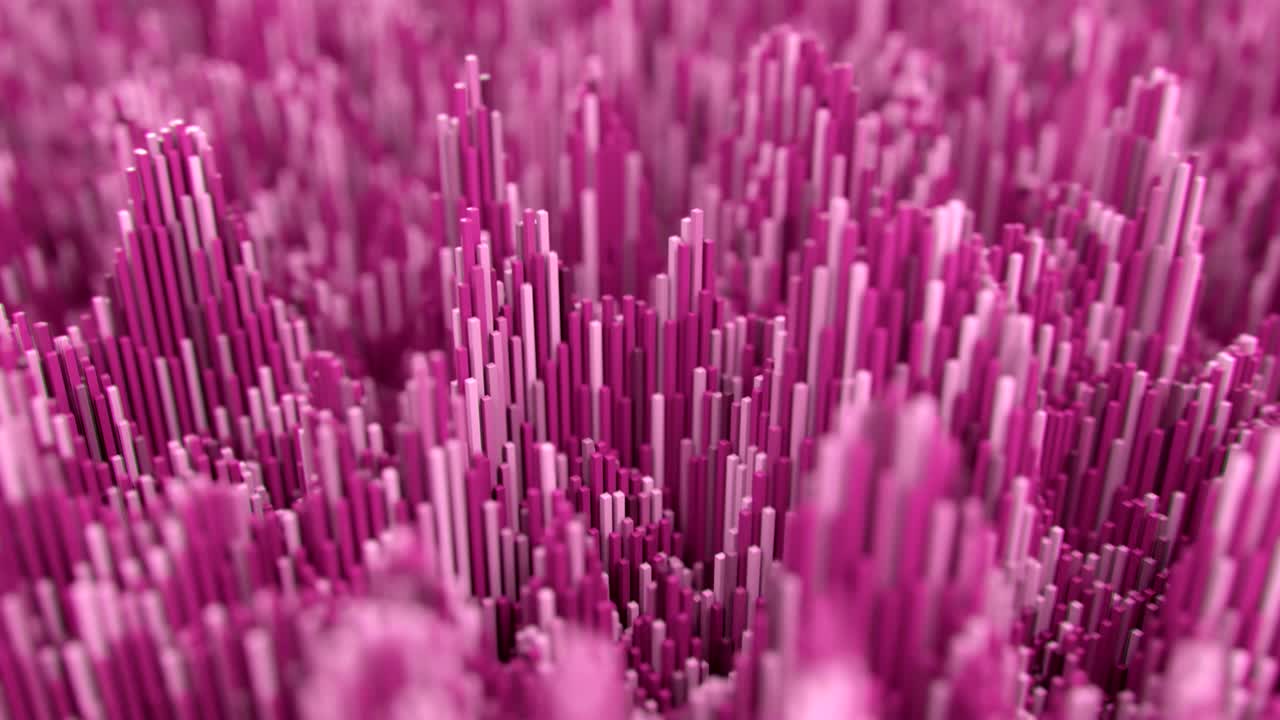 4K Abstract Cubic Waveform.