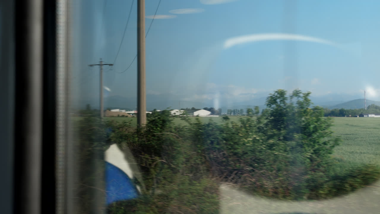 산으로 향하는 기차에서 바라본 풍경