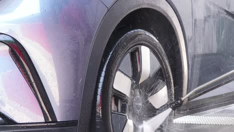 electric car washing