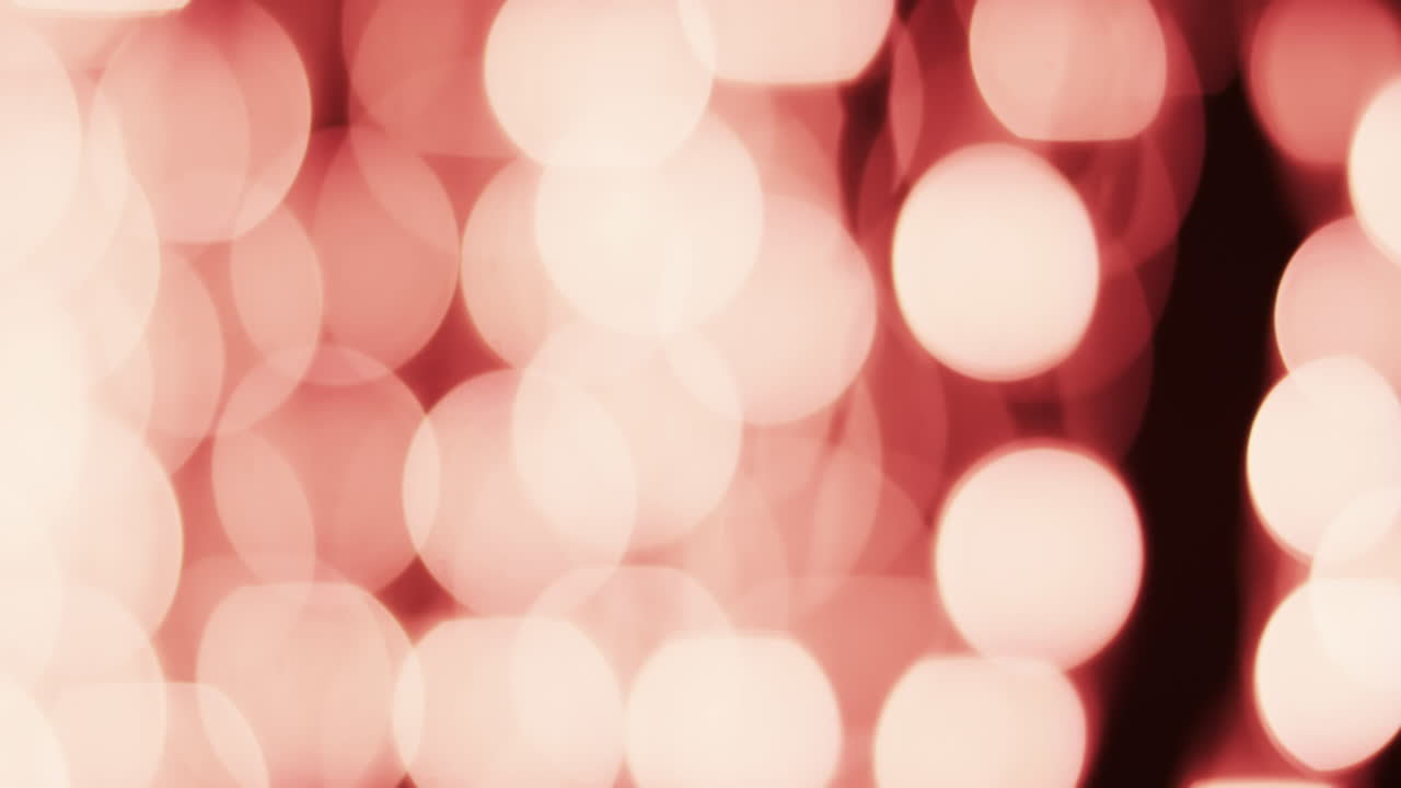 video de puntos de luz bokeh rosados parpadeantes con espacio de copia